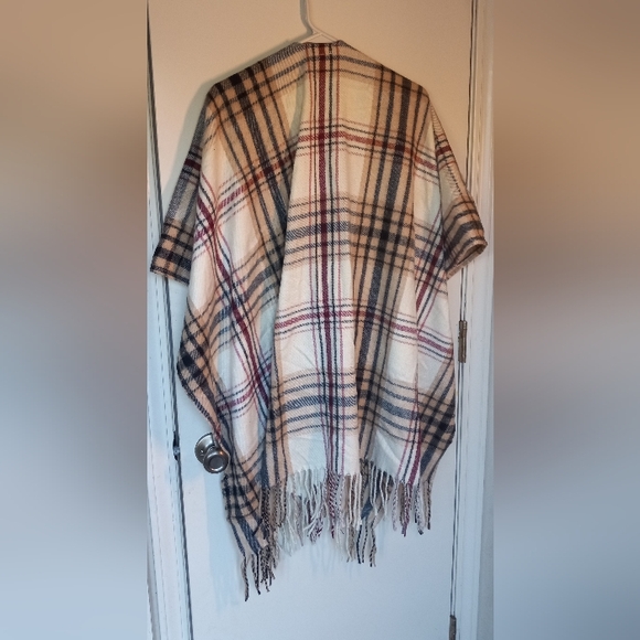 Woolrich One Size Womens Luxe Soft Warm Cozy Blanket Shawl Wrap Sienna Plaid - Picture 7 of 7